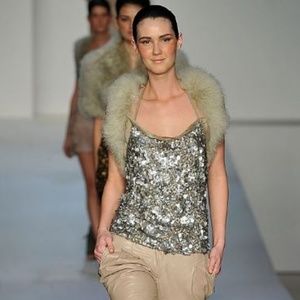 Gray Paillettes Spaghetti Strap Shirt